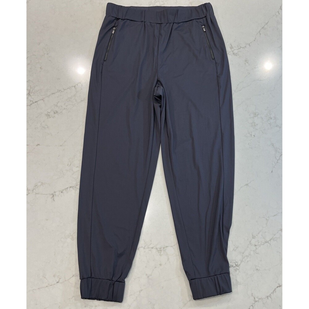 Bagatelle Collection Womens Sz M Gray Joggers Pants Zip Pockets Elastic Waist
